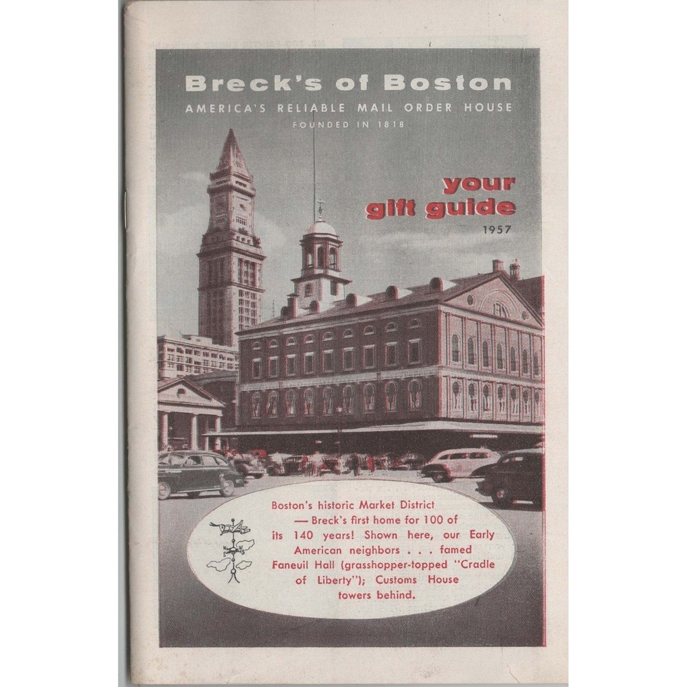 Vintage 1957 Brecks of Boston Your Gift Guide Mail Order Catalog Mid-Century Toy